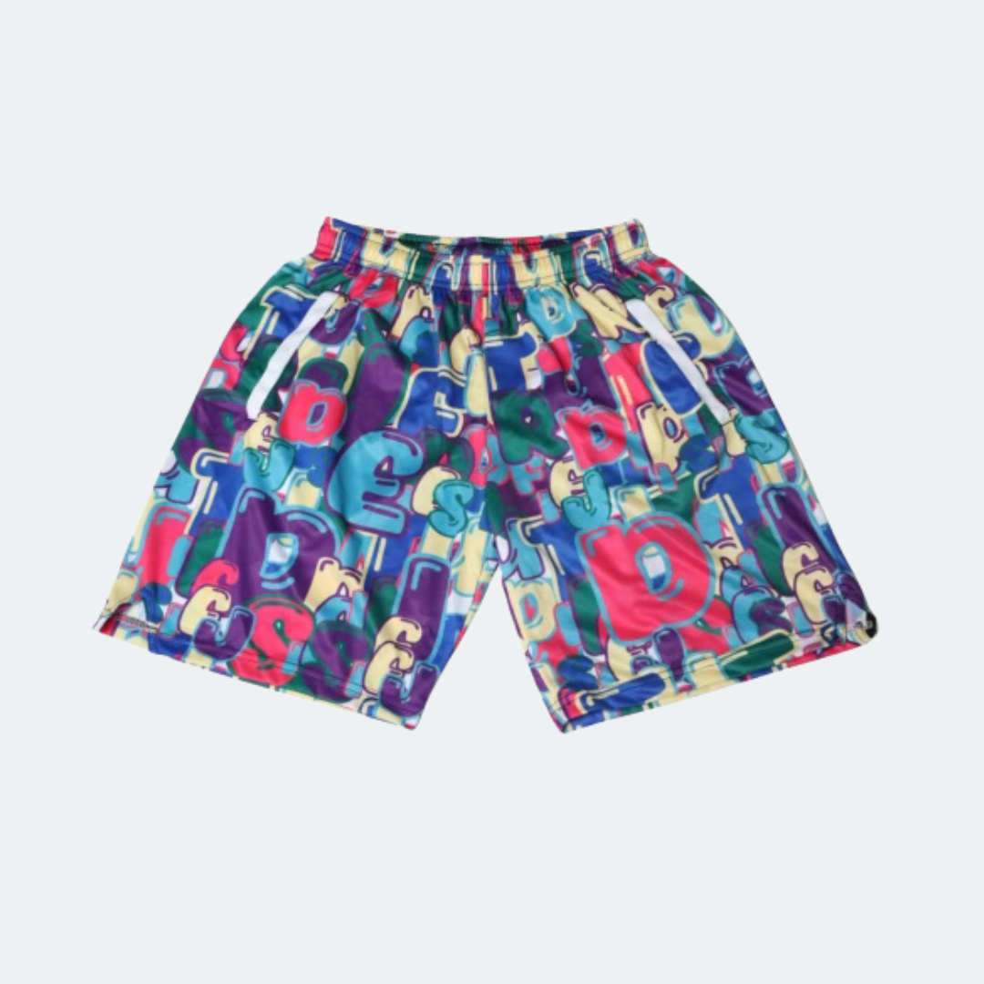 Different Graffiti Shorts Pink