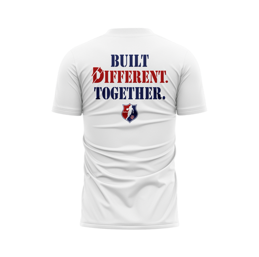 AAU x Different Collab Tee — Vintage White
