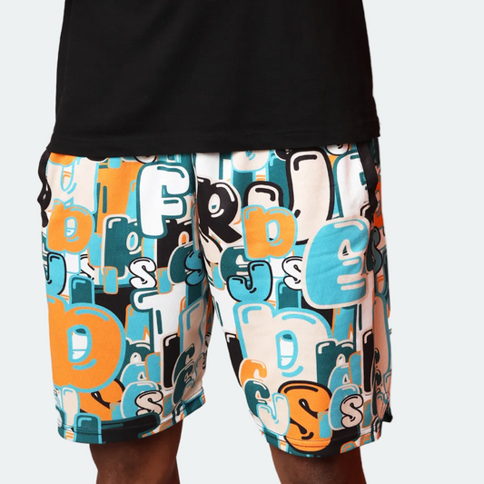 Hawaii Tournament Graffiti Shorts Orange
