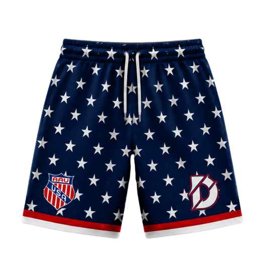 AAU x Different Signature Shorts — Navy Star