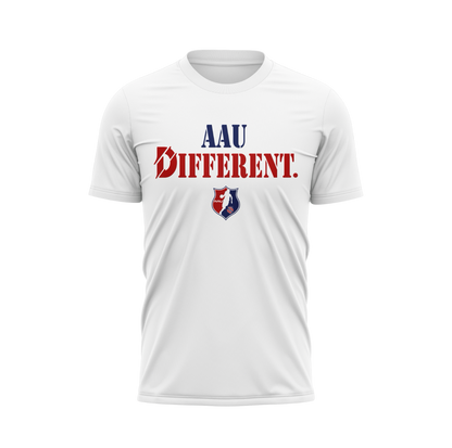 AAU x Different Collab Tee — Vintage White